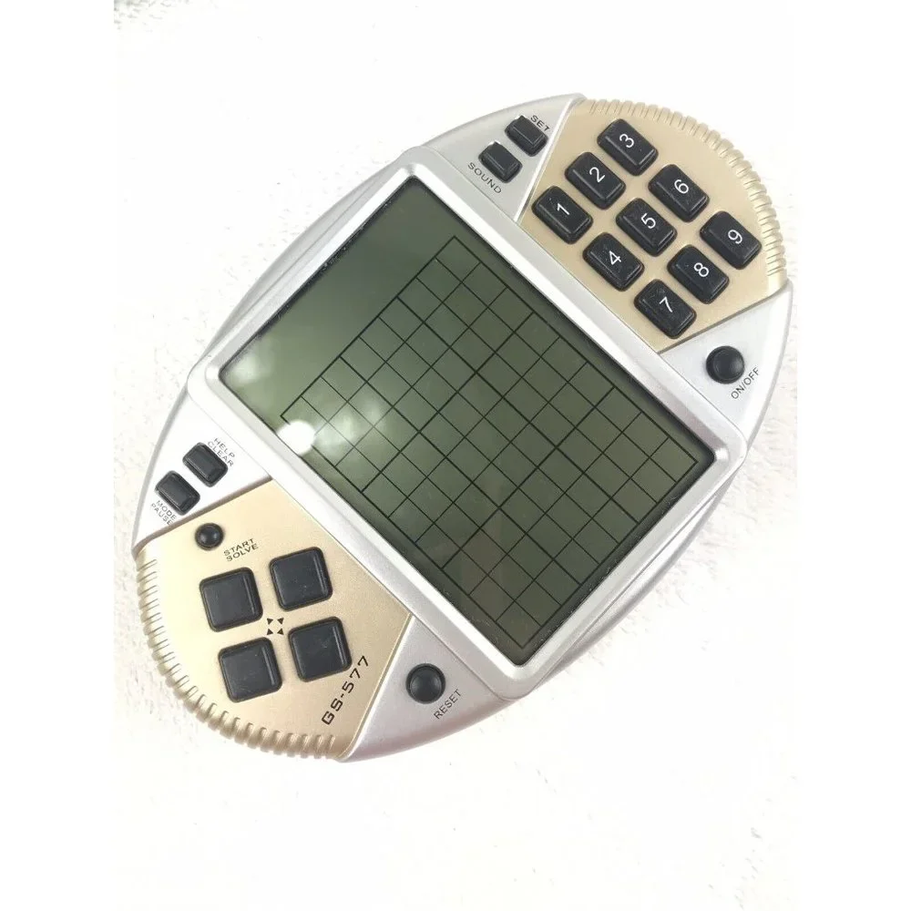 Sudoku Pocket Video Game Handheld Electronic Grid Boxes Digital Puzzle Tested